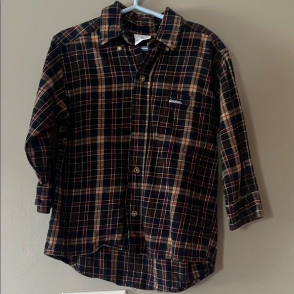 Vintage OshKosh B'gosh Plaid Flannel Shirt - Picture 1 of 4